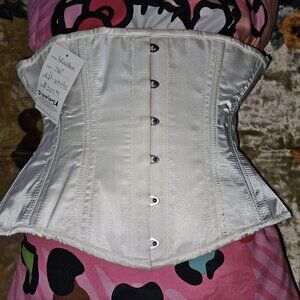 SALE MAIDEN 36/4XL BRIDAL WAIST TRAINING CORSET 6 GARTER TABS STEEL BONED